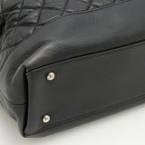 Chanel Leather Matelassé Portobello 2way Bag Black
