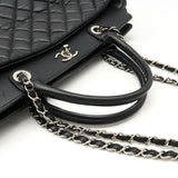 Chanel Leather Matelassé Portobello 2way Bag Black
