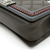 Chanel Leather Boy Chanel Top Handle 2way Chain Bag A94804