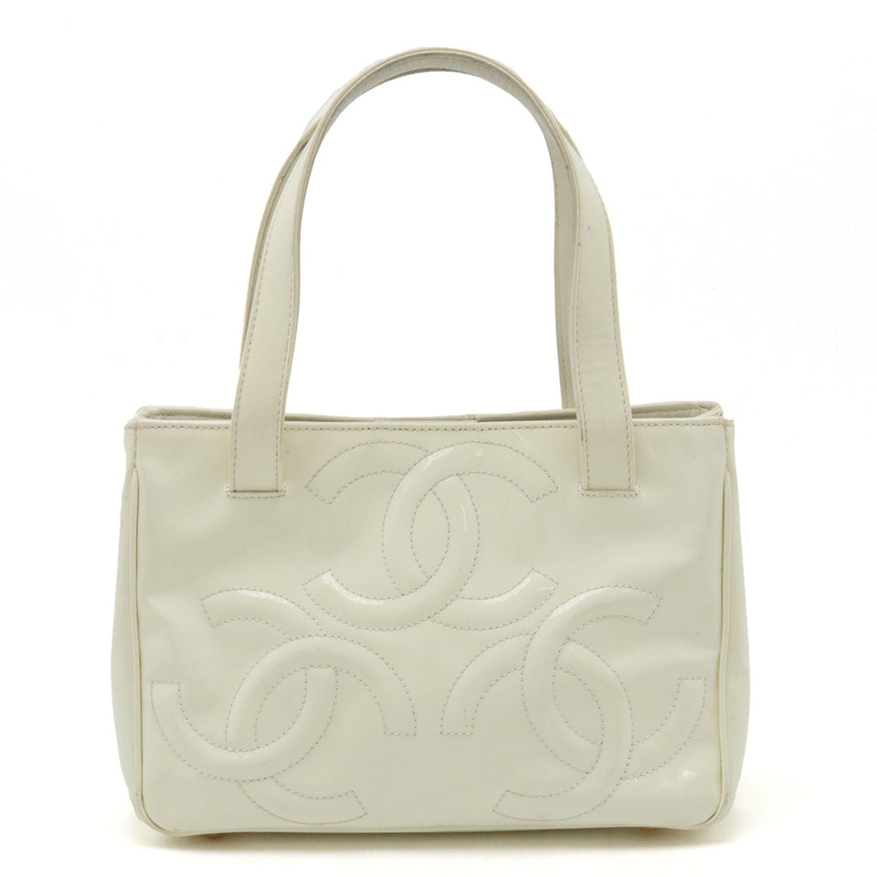 Chanel Triple Coco Mark Handbag Ivory