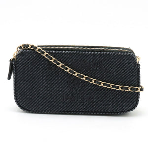 Chanel Canvas/Leather Deauville Line 2way Long Wallet A81978