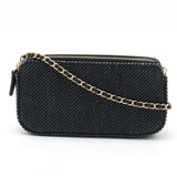 Chanel Canvas/Leather Deauville Line 2way Long Wallet A81978