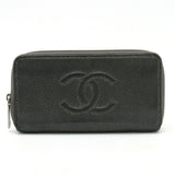 Chanel Caviar Skin Coco Mark Long Wallet A50071