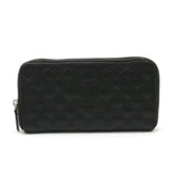 Chanel Diamond Stitch Coco Mark Long Zip Wallet Leather Black