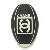 Chanel Rubber Coco Mark Rugby Ball Black White Used