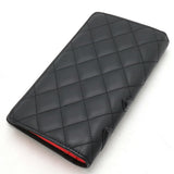 Chanel Soft Calf Cambon Line Coco Mark Long Wallet A26717