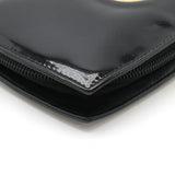 Chanel Patent Leather Make Up Coco Mark Long Wallet A47663