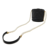 Chanel Leather Matelasse Coco Mark Pearl Chain Shoulder Bag AS2529