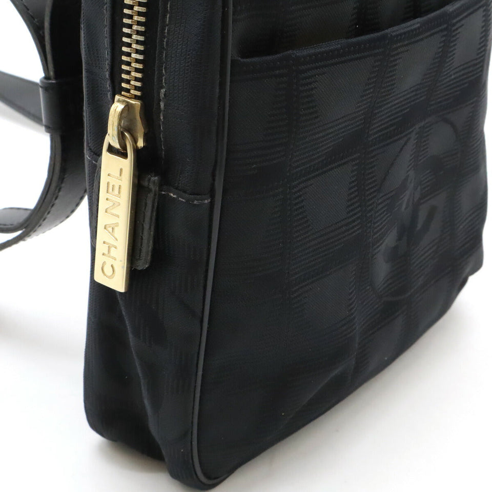 Chanel Nylon Jacquard New Travel Line Shoulder Bag A20513
