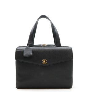Chanel Caviar Skin Coco Mark Briefcase