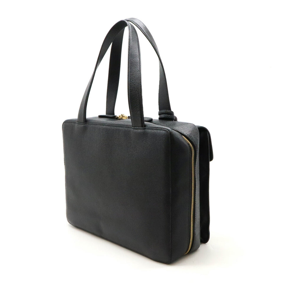 Chanel Caviar Skin Coco Mark Briefcase