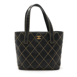 Chanel Wild Stitch Calfskin Tote Bag