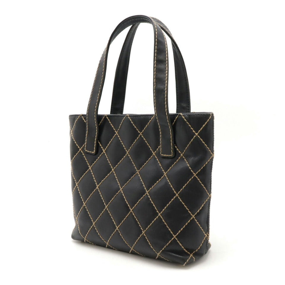 Chanel Wild Stitch Calfskin Tote Bag