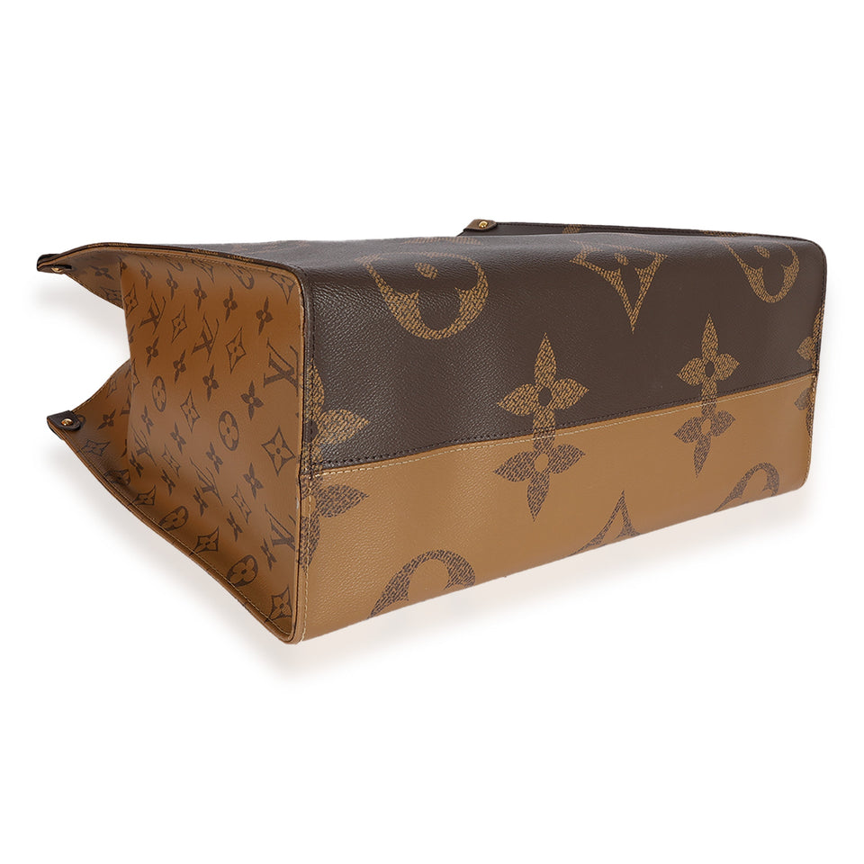 Louis Vuitton Monogram & Monogram Reverse Canvas Onthego GM Tote