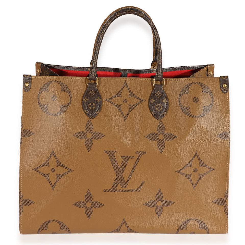 Louis Vuitton Monogram & Monogram Reverse Canvas Onthego GM Tote