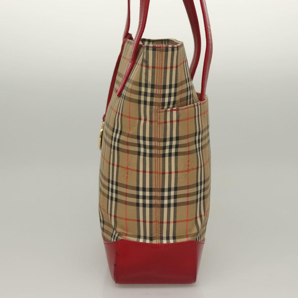 Burberry Nova Check Beige Canvas Tote Bag ( )