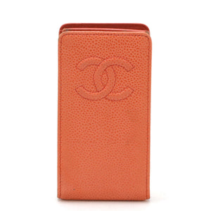 Chanel Caviar Skin Coco Mark Smartphone Case iPhone4/4S