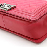 Chanel Caviar Skin Boy Chanel Chain Shoulder Bag A67086