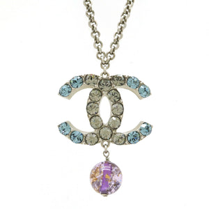 Chanel Metal Coco Mark Pendant Necklace 06P