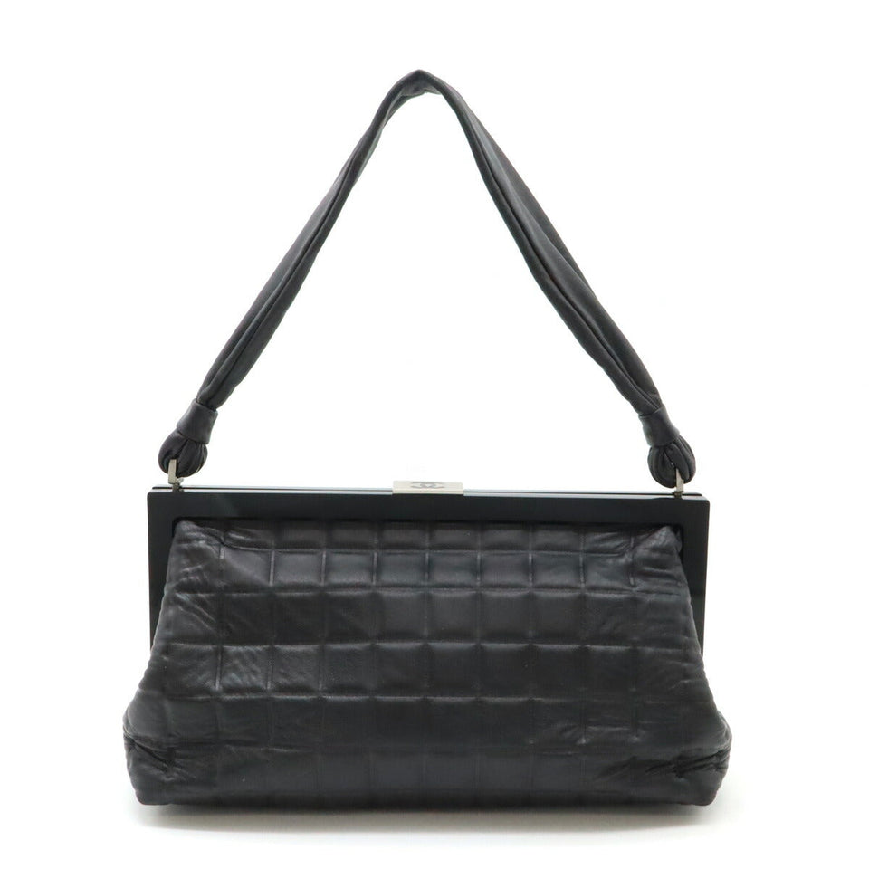 Chanel Choco Bar Lambskin 2way Shoulder Bag