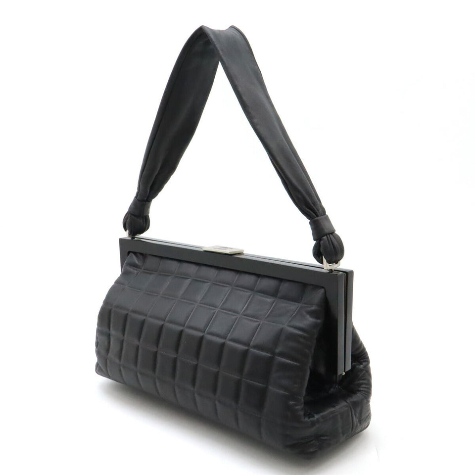 Chanel Choco Bar Lambskin 2way Shoulder Bag