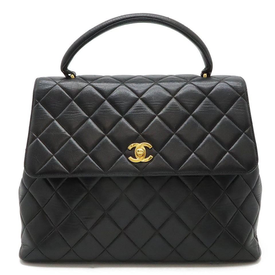 Chanel Leather Matelassé Coco Mark Flap Bag A12397