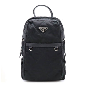Prada Nylon Leather Quilting Mini Backpack 1B017