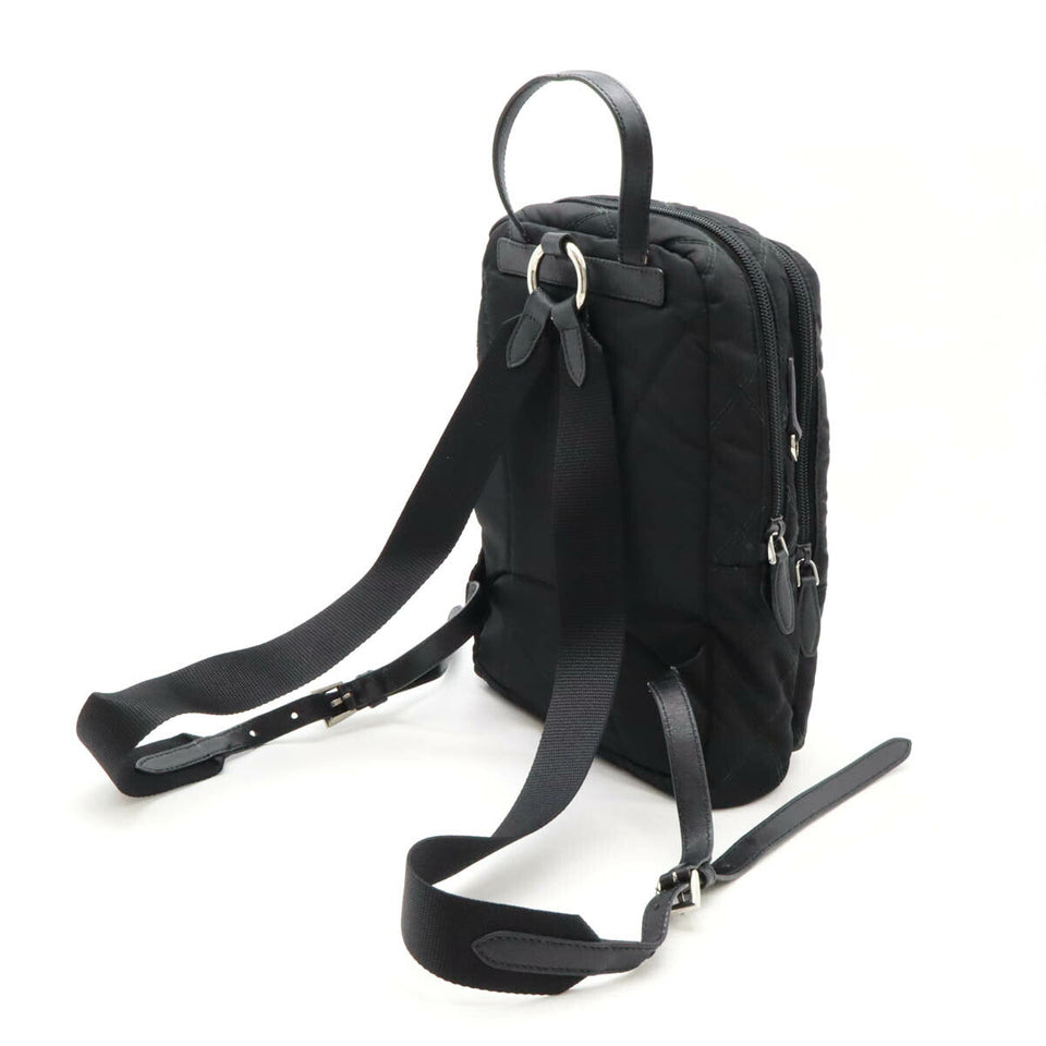 Prada Nylon Leather Quilting Mini Backpack 1B017