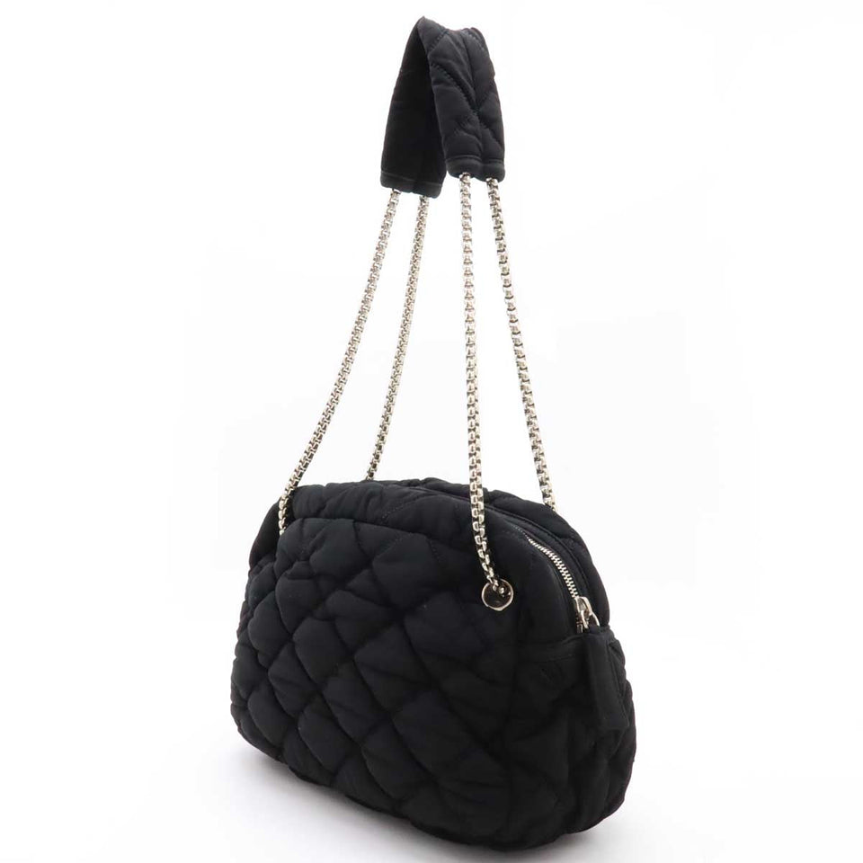 Chanel Cotton Jersey Bubble Quilt 2way Shoulder Bag A46168