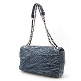 Chanel Denim Camellia Coco Mark Shoulder Bag
