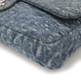 Chanel Denim Camellia Coco Mark Shoulder Bag