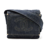 Chanel Sparkling Denim Coco Mark 2way Shoulder Bag A31987