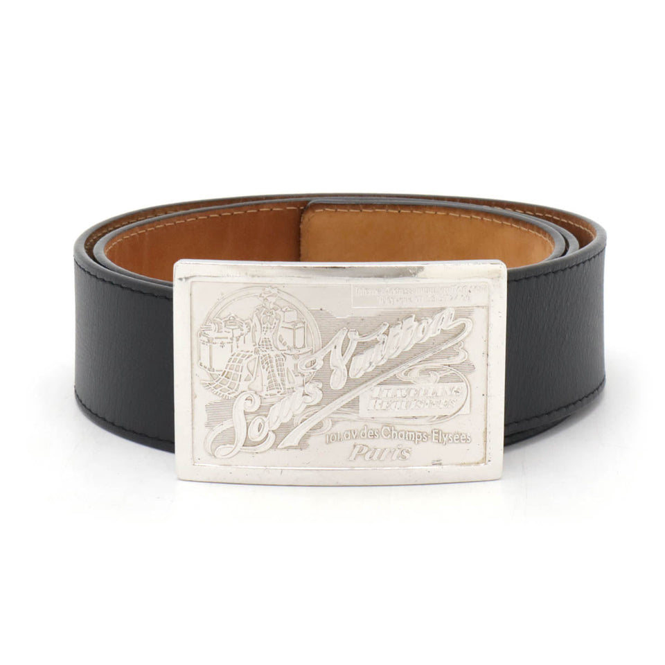 Louis Vuitton Leather Sangle Jeans Belt M6812U