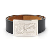 Louis Vuitton Leather Sangle Jeans Belt M6812U