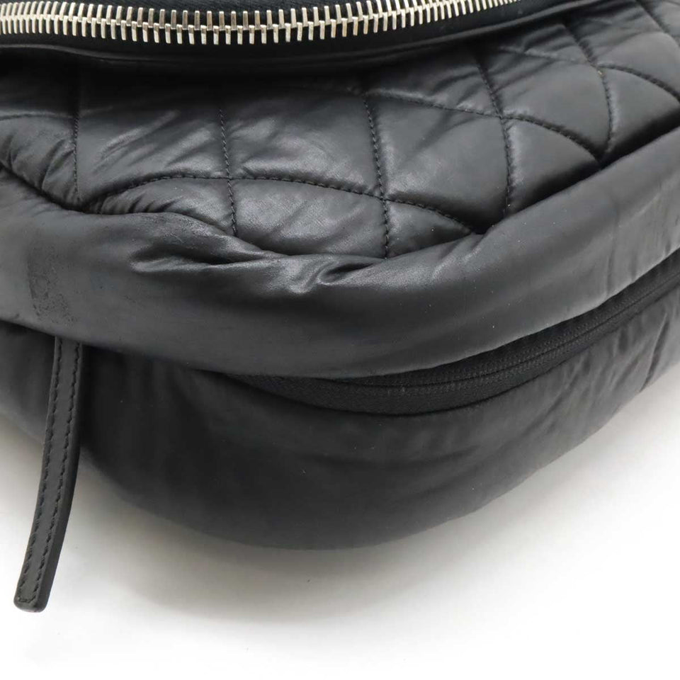 Chanel Coated Nylon Leather Coco Cocoon Matelasse 2way Shoulder Bag