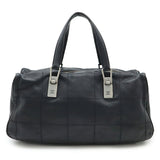 Chanel Choco Bar Leather Boston Bag