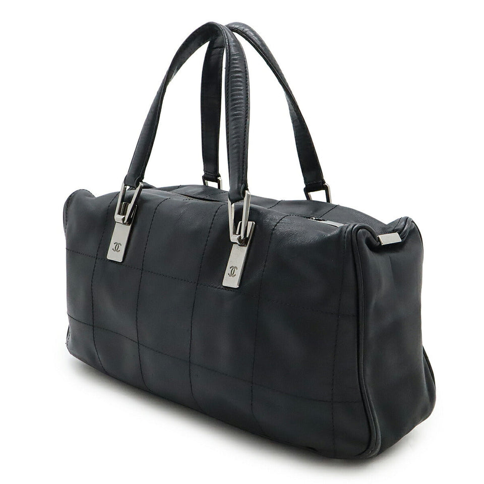 Chanel Choco Bar Leather Boston Bag