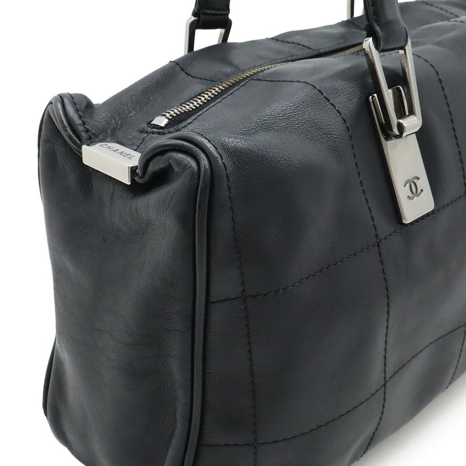 Chanel Choco Bar Leather Boston Bag