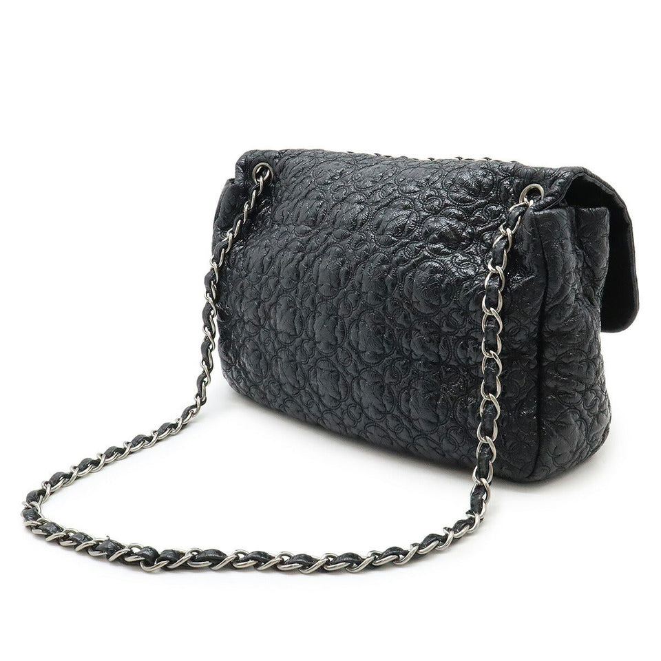 Chanel Camellia Patent Leather Shoulder Bag