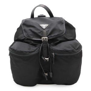 Prada Triangle Logo Nylon Backpack