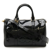 Chanel Patent Leather 2way Boston Bag