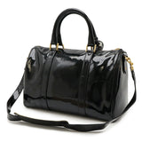 Chanel Patent Leather 2way Boston Bag