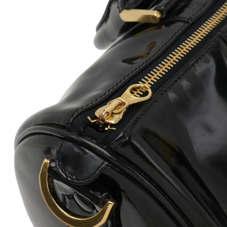 Chanel Patent Leather 2way Boston Bag