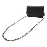 Chanel Camellia Lambskin Chain Wallet Shoulder Bag