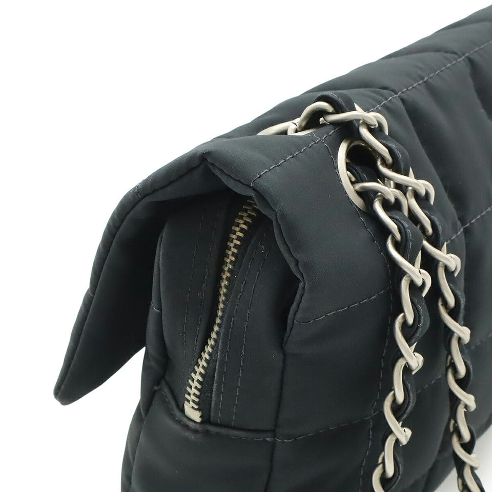 Chanel Choco Bar Nylon Shoulder Bag