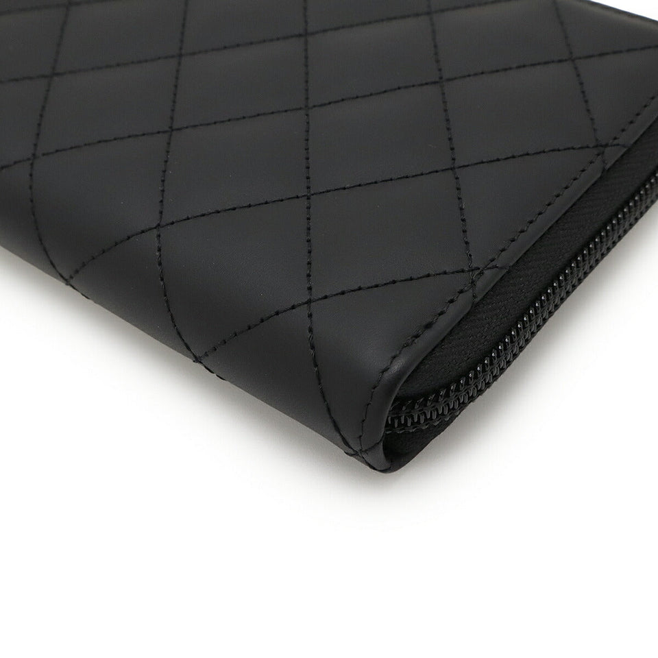 Chanel Cambon Line Soft Calf Long Wallet