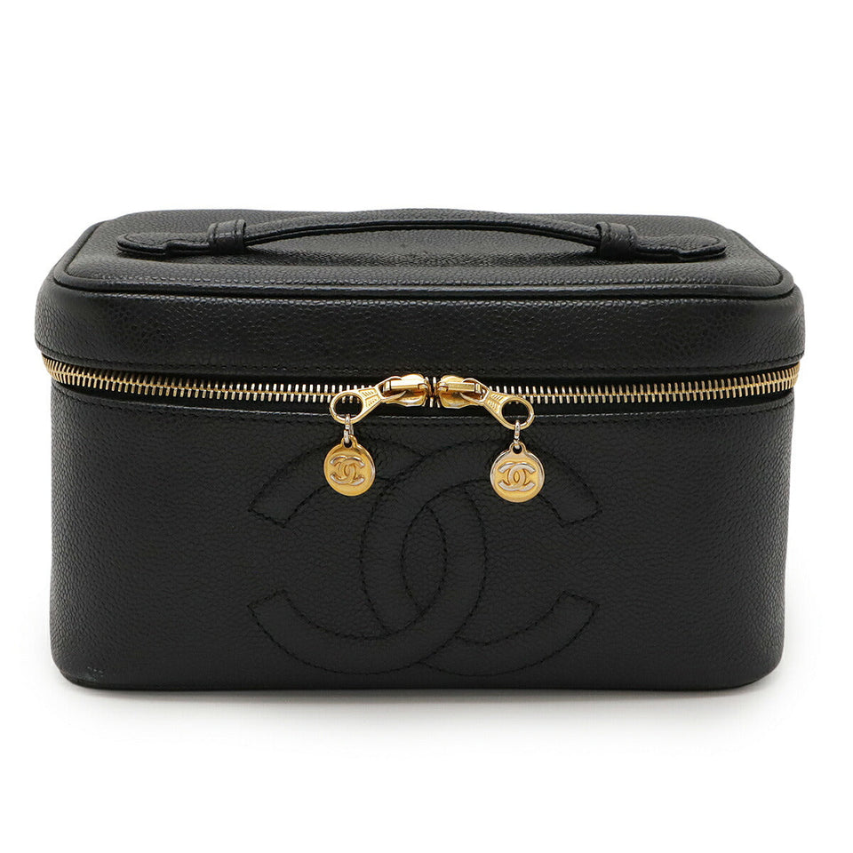 Chanel Coco Mark Caviar Skin Vanity Bag