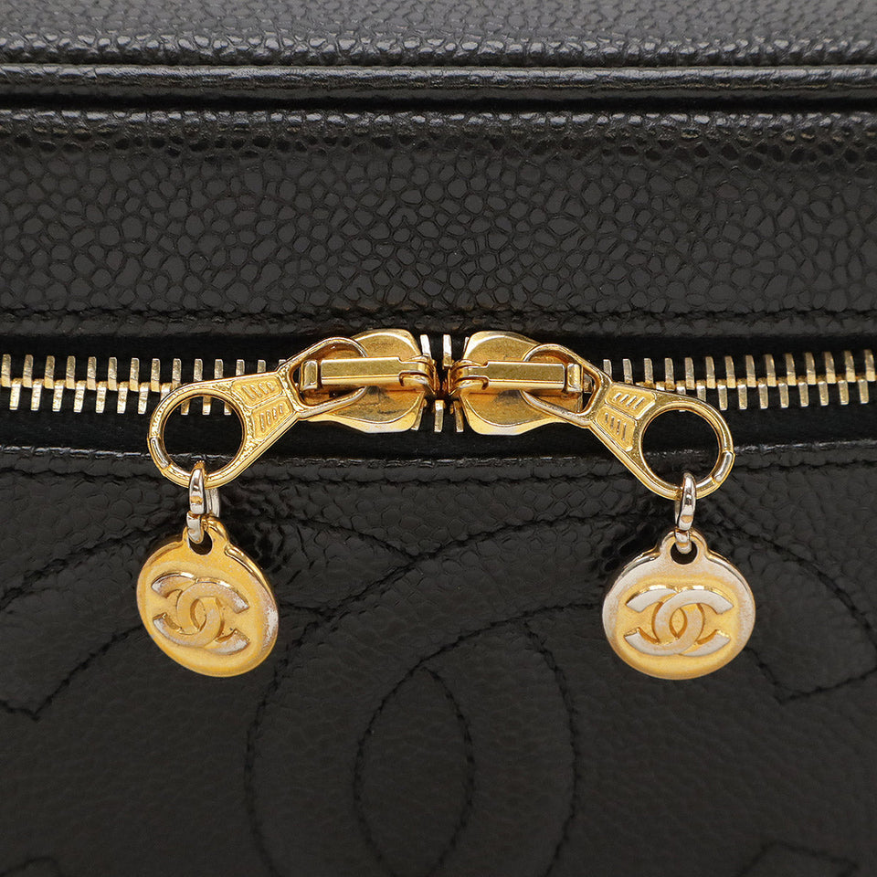 Chanel Coco Mark Caviar Skin Vanity Bag