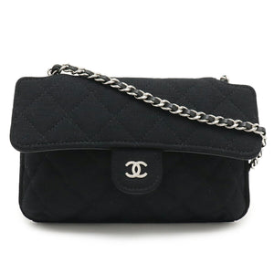 Chanel Matelassé 2way Bag Cotton Jersey Nylon Leather Tote Bag