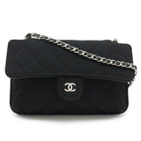Chanel Matelassé 2way Bag Cotton Jersey Nylon Leather Tote Bag